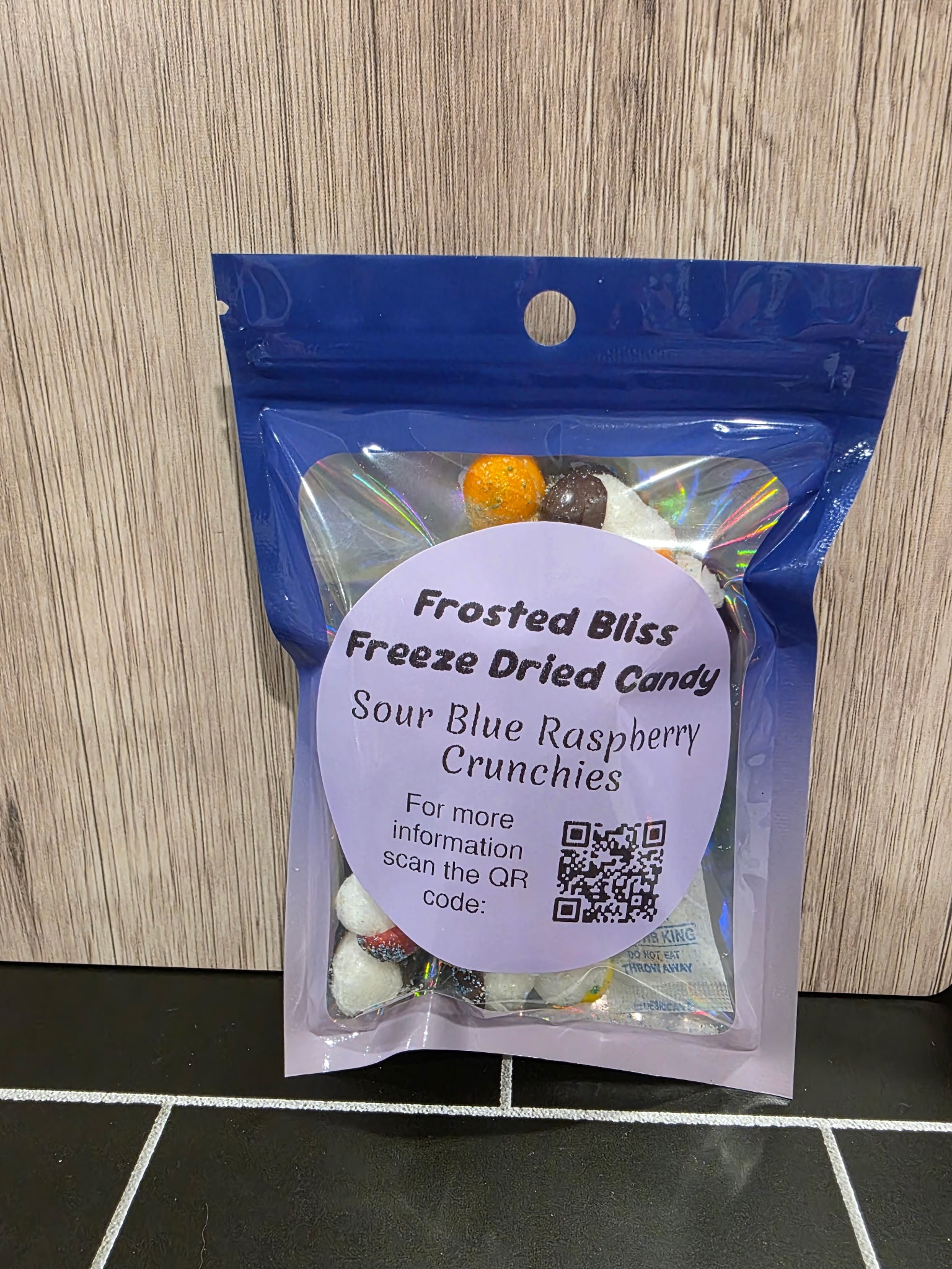 Frosted Bliss Freeze Dried Sour Blue Raspberry Crunchies